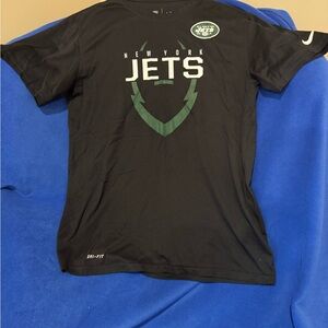 Nike Black New York Jets Dri-Fit Shirt. Size Medium